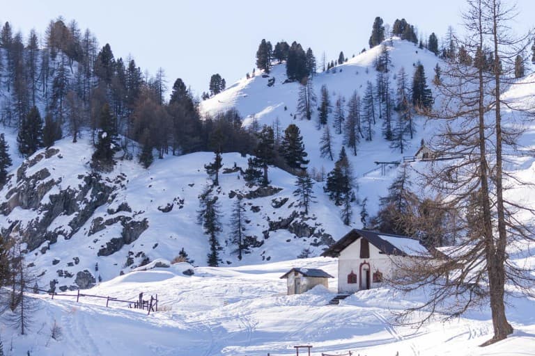 A little house in the mountains near the Black Lake