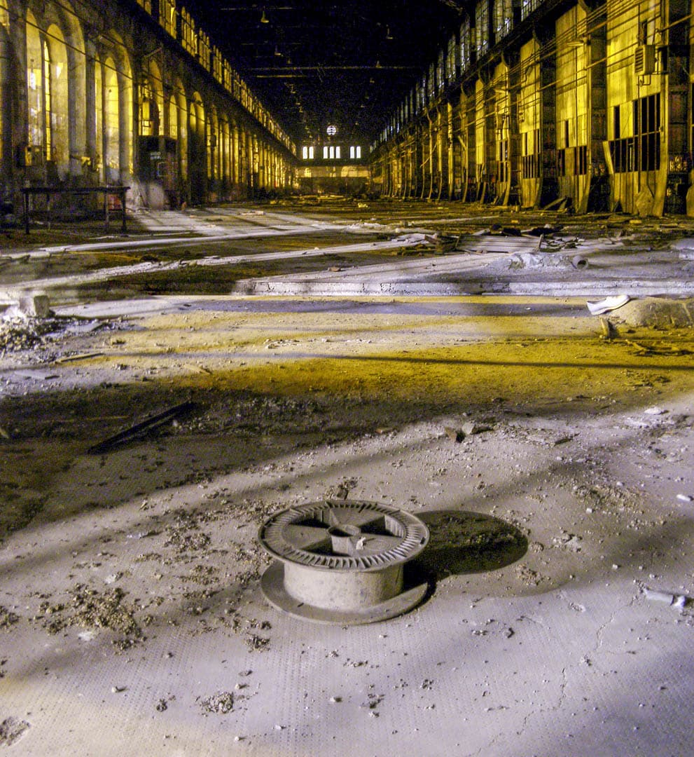 Central Shed of OGR – Abandoned Train Repairing Workshop in Turin, Italy