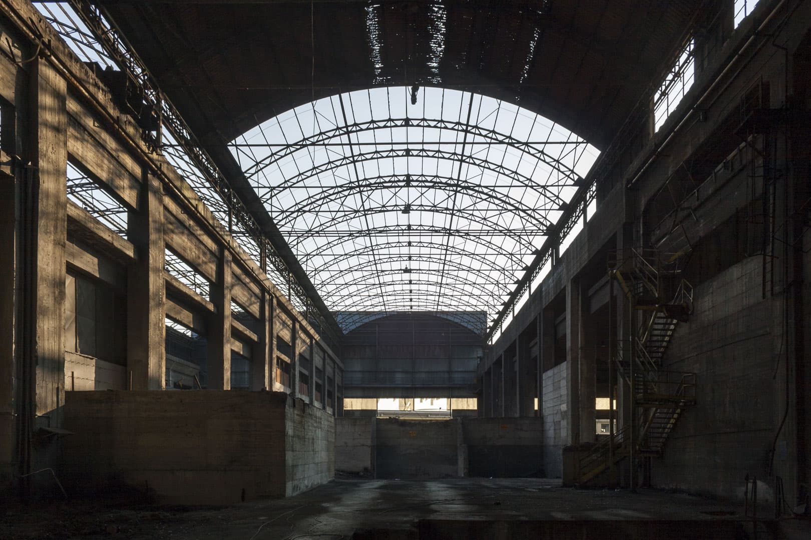 Abandoned “Lucchini” steel mill in Turin, Italy