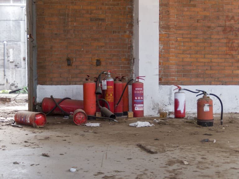 Fire Extinguisher at Unknown Abandoned Factory in Nichelino, Italy