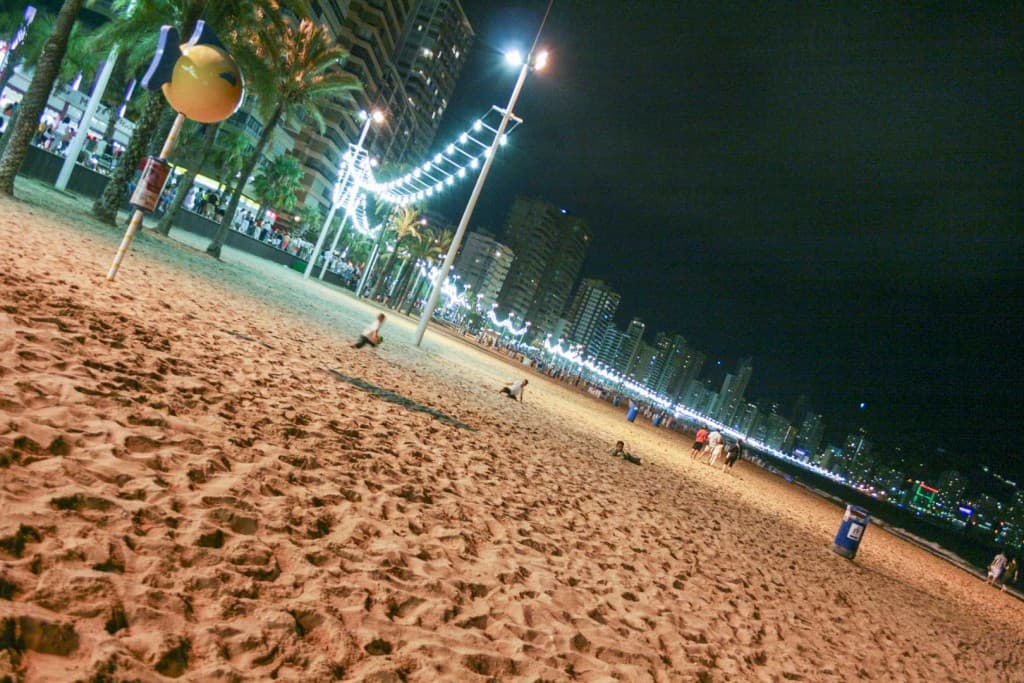 Benidorm (Alicante) – Spain, Beach at Night