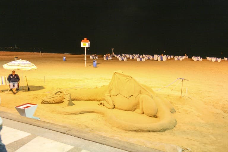 Benidorm (Alicante) – Spain, Dragon Sand Sculpture