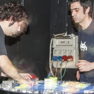 Guys Playing Electronic Music on Reactable Live at Hiroshima Mon Amour in Turin, Italy