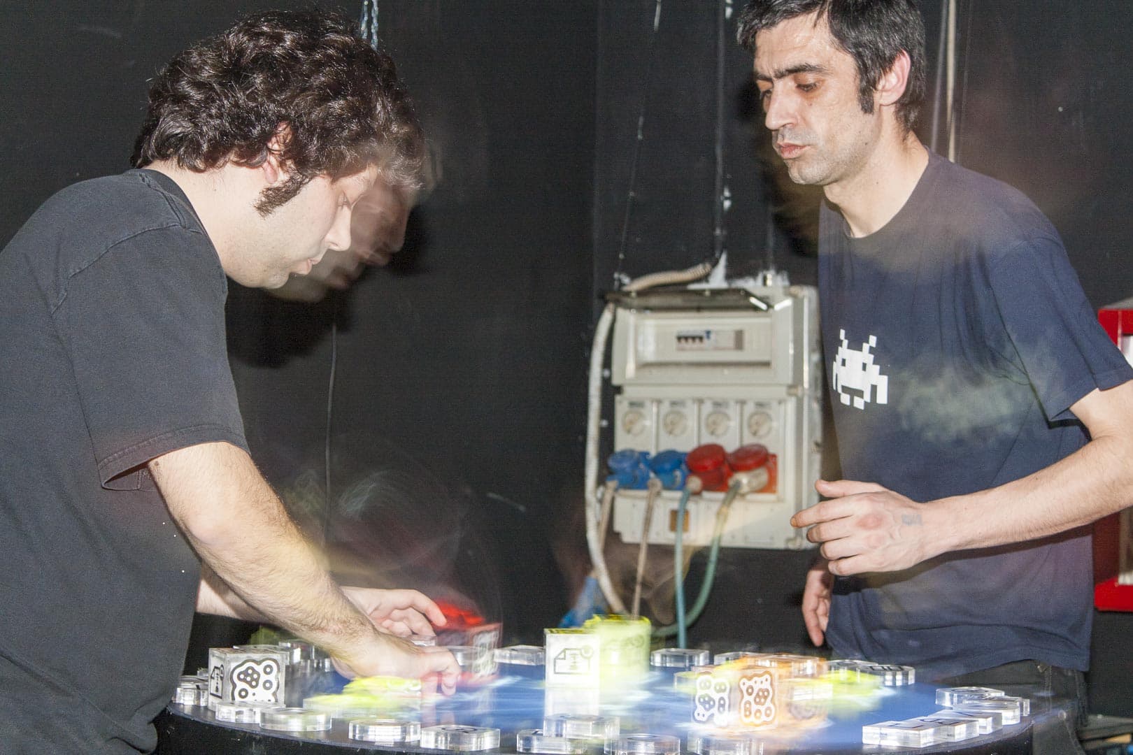 Guys Playing Electronic Music on Reactable Live at Hiroshima Mon Amour in Turin, Italy