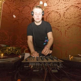 Andrey Pushkarev playing a Dj set at Palazzo Saluzzo Paesana in Turin, Italy