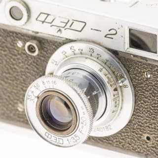 FED 2 (ФЭД) Soviet 35mm Rangefinder Film Camera 50mm Lens