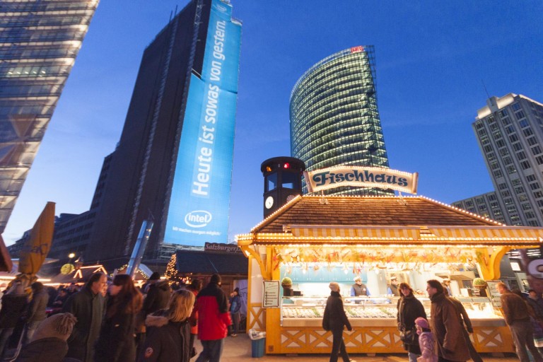 Christmas Market at the Potsdamer Platz in Berlin – Germany