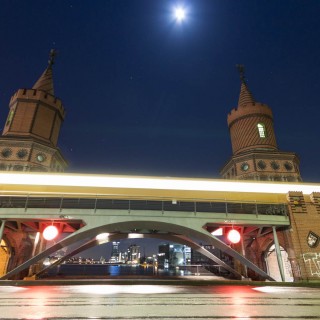 Oberbaum Bridge by Night in Berlin – Germany