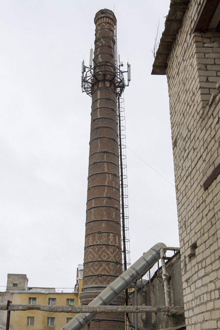Chimney at Silikatstroy in Dzerzhinsk, Nizhegorodskaya Oblast – Russia