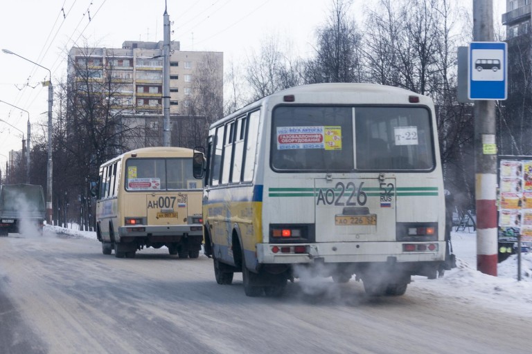 Public Busses in Dzerzhinsk, Nizhegorodskaya Oblast – Russia