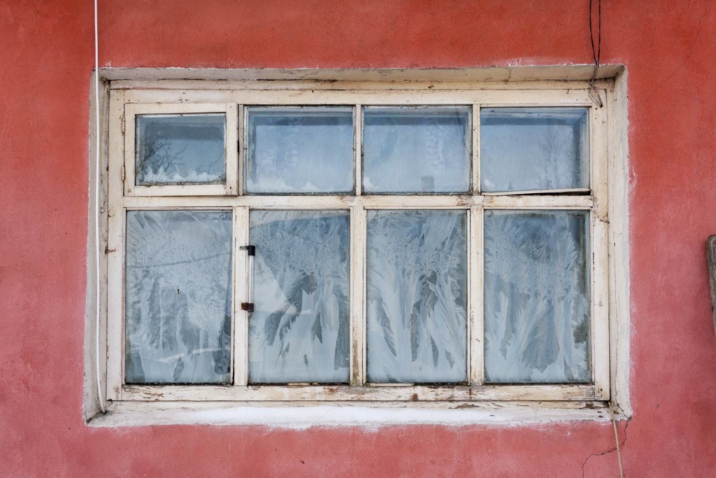 Frozen Window in Dzerzhinsk, Nizhegorodskaya Oblast – Russia