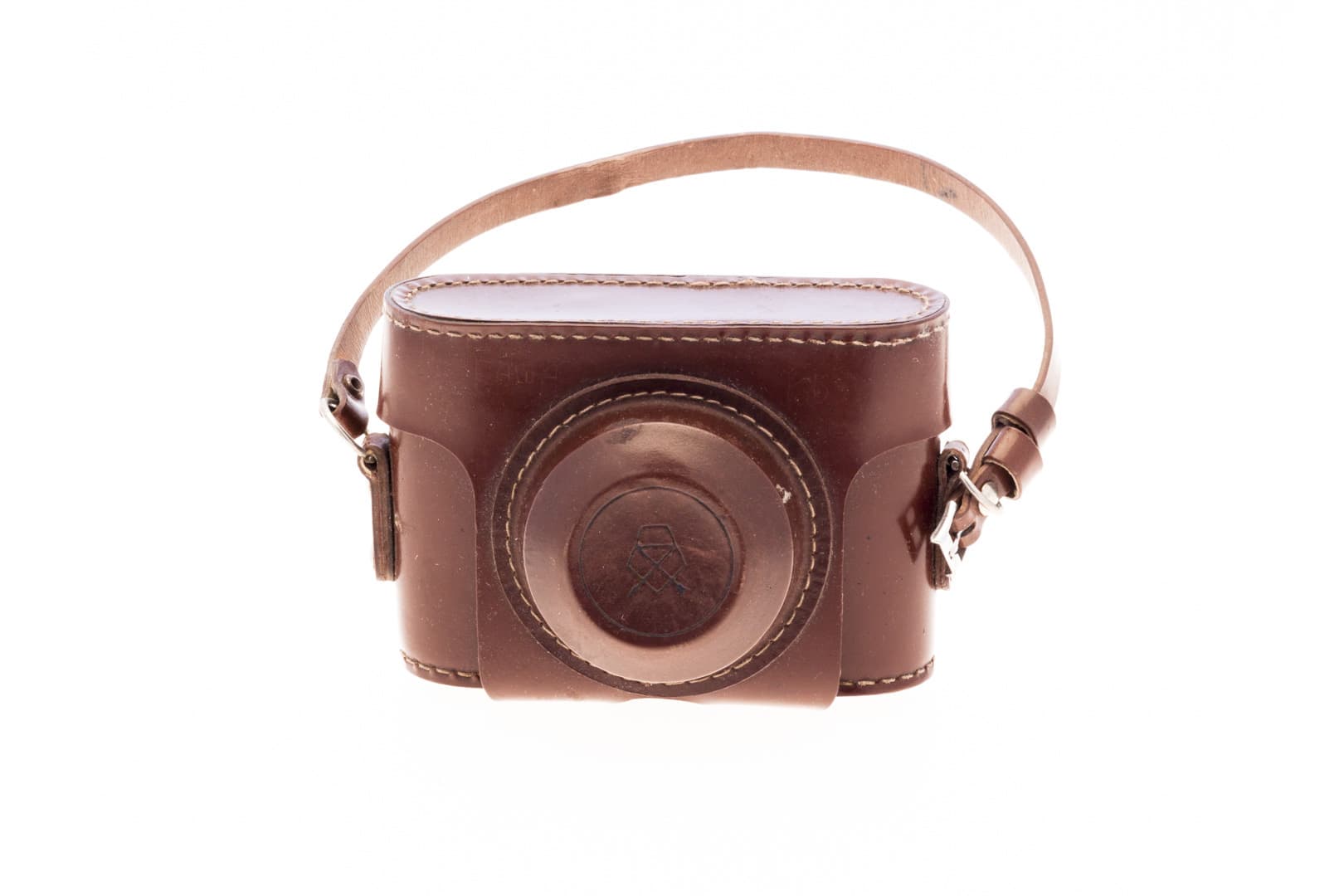 Smena 2 (Смена) – Soviet 35mm Compact Film Camera Inside Leather Cover